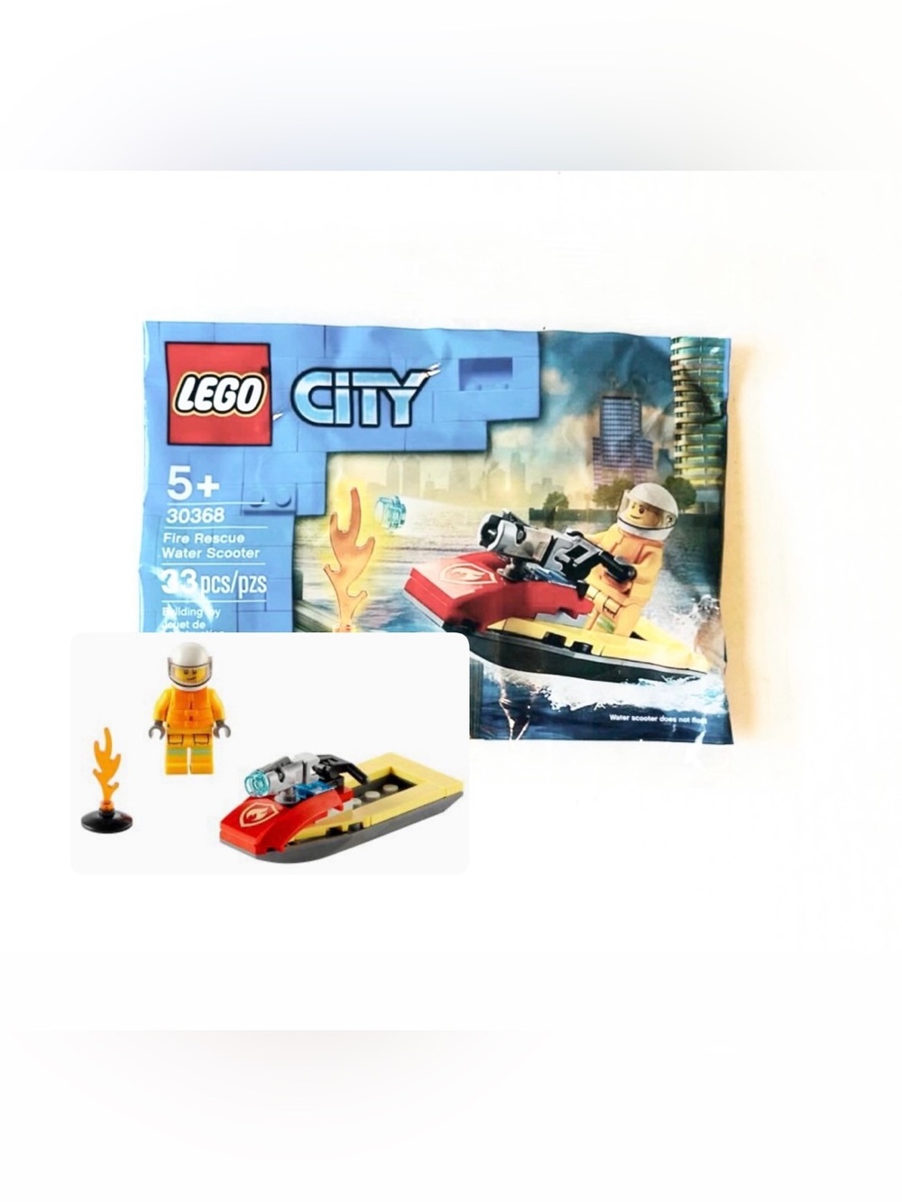 LEGO City Fire Rescue Water Scooter 30368 Polybag (Retired)